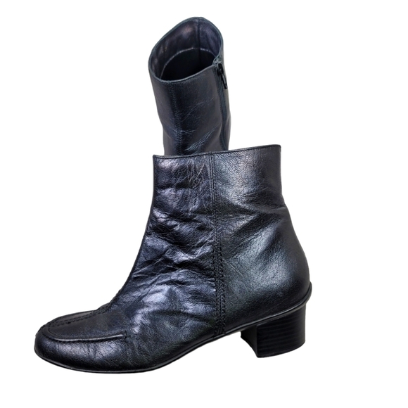 Sesto Meucci Italian Soft Leather Block Heel Ankle Boots‎ - Picture 8 of 12